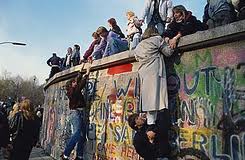 berlin wall coming down