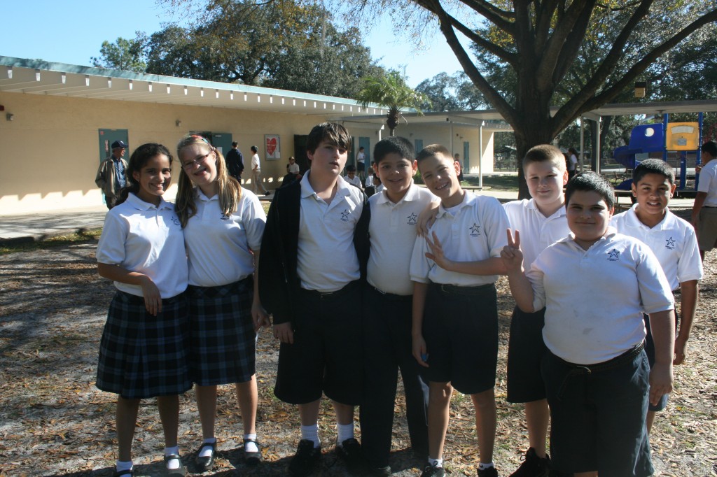 Students at Morning Star Catholic School in Tampa, Fla., learn how to keep looking ahead with their studies - and in life.