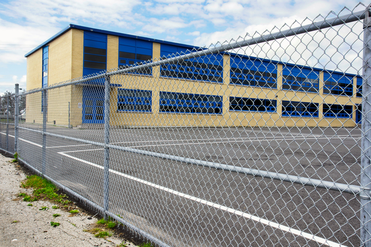 public education school fence